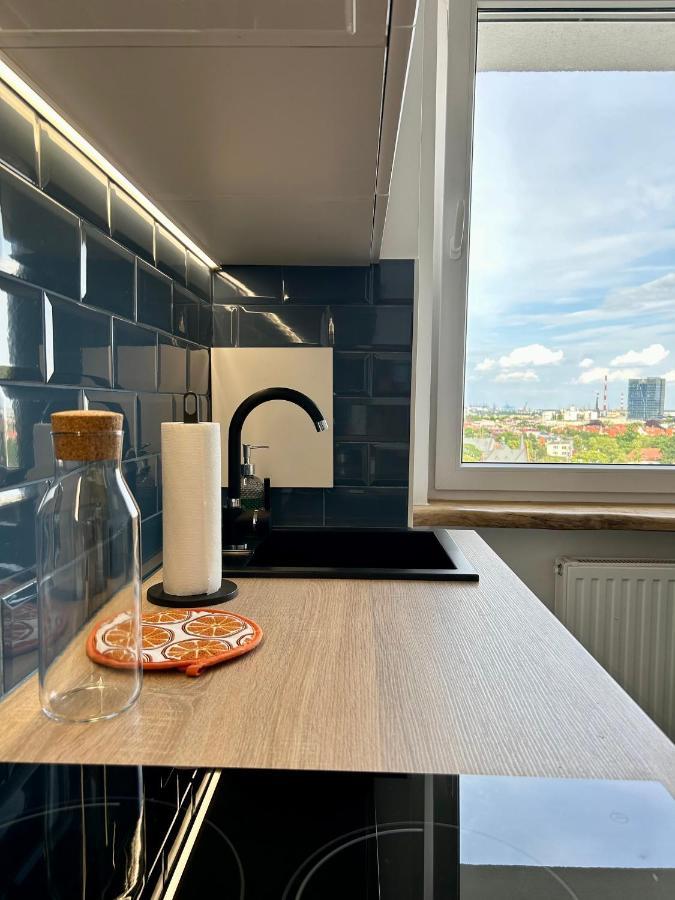 Apartament Z Widokiem Na Gdansk I Zatoke Free & Priv Parking Gdańsk Exterior foto